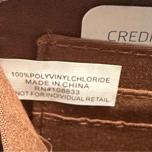 Strada Polyvinyl Brown Small Zip Wallet - Picture 3 of 6